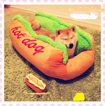 Hot Dog Dog Kennel Pet Cat Dog Nest Bed Can Be Removed