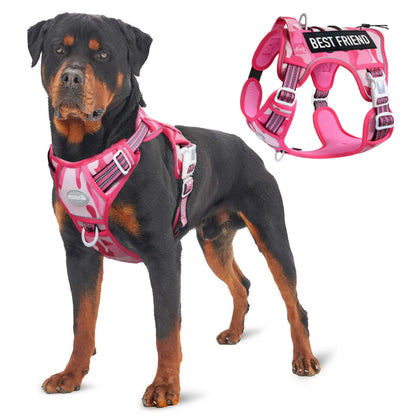 【#Summersale】Auroth Tactical Dog Harness – Universal Harness, Walking Harness & Safety Harnesses for Small to Large Dogs, Durable Reflective, Easy to Control, No Pull Adjustable Pet Harness, Pet Supplies