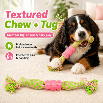 Hoomate Dog Toys – Classic Durable Rope Tug Toy for Dogs, Interactive Dog Toys for Tug of War, Fetch & Chewing, Indoor & Outdoor Play
