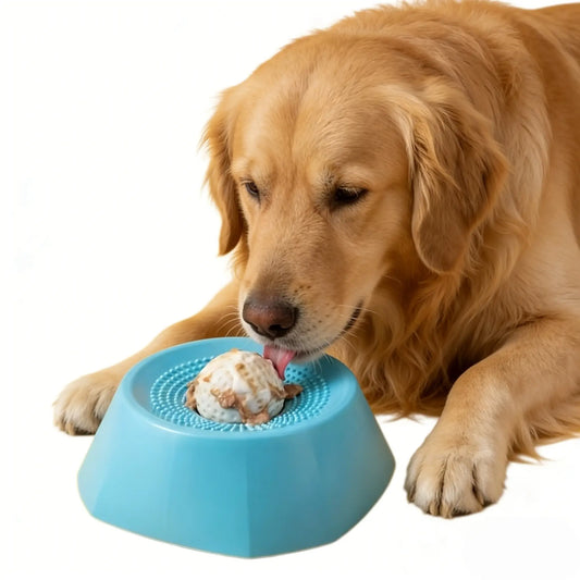 Pet Licking Mat for Teeth Care, Slow Feeder Pad for Dogs & Cats, Slow Feeder Bowl, Lick Mats