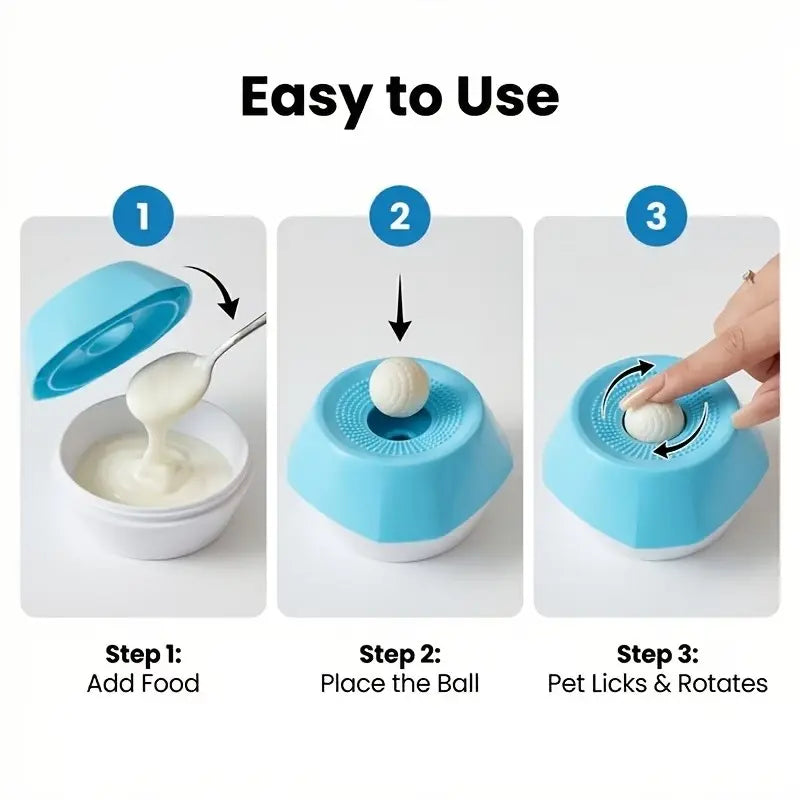 Pet Licking Mat for Teeth Care, Slow Feeder Pad for Dogs & Cats, Slow Feeder Bowl, Lick Mats