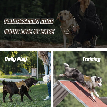 【#Summersale】Auroth Tactical Dog Harness – Universal Harness, Walking Harness & Safety Harnesses for Small to Large Dogs, Durable Reflective, Easy to Control, No Pull Adjustable Pet Harness, Pet Supplies