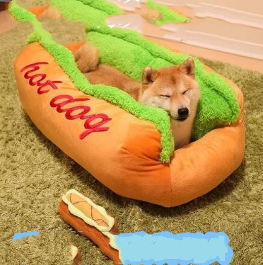 Hot Dog Dog Kennel Pet Cat Dog Nest Bed Can Be Removed