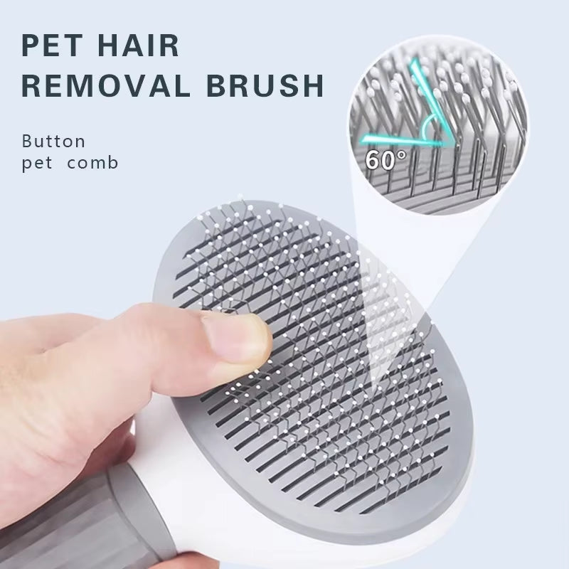  Self Cleaning Pet Hair Remover Brush for Dogs and Cats