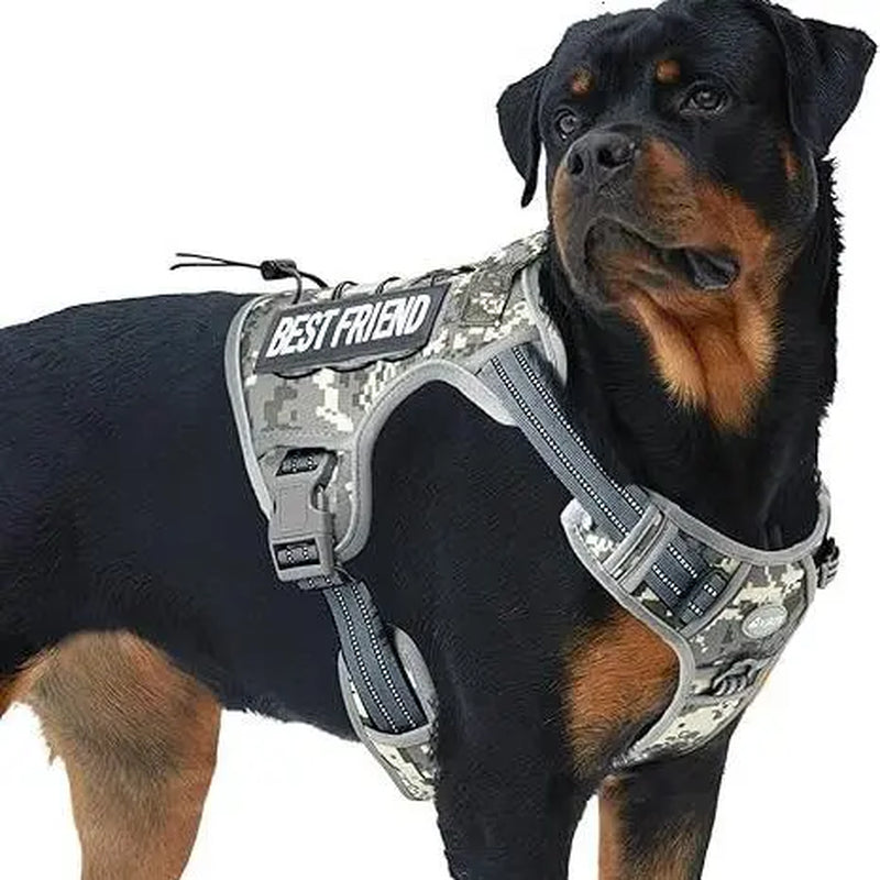 【#Summersale】Auroth Tactical Dog Harness – Universal Harness, Walking Harness & Safety Harnesses for Small to Large Dogs, Durable Reflective, Easy to Control, No Pull Adjustable Pet Harness, Pet Supplies