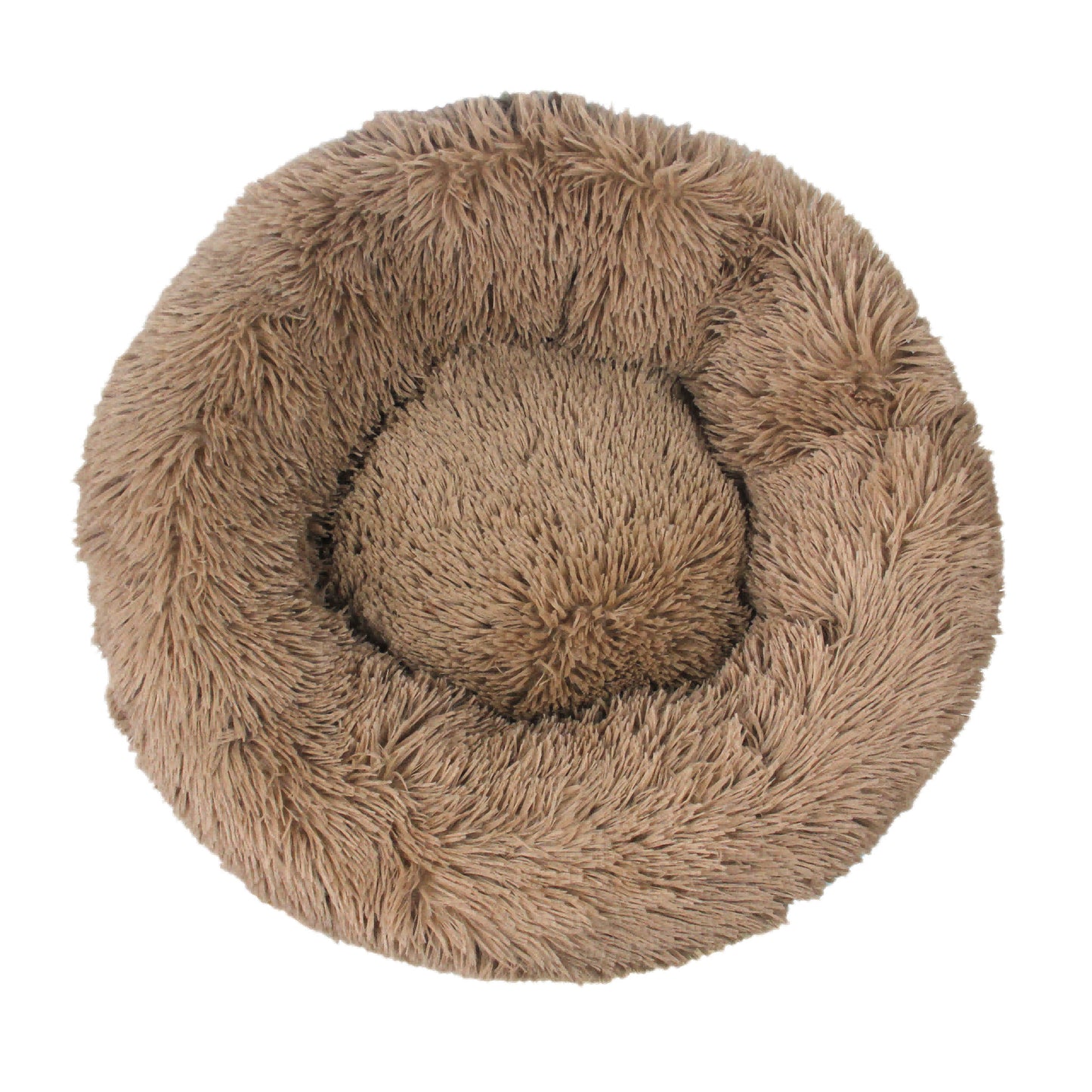 Fluffy Donut Dog Bed Warm Soft Long Plush Pet Cushion Dog House Cat Bed Washable Pet Sofa Mat Calming Samll Large Dog Beds
