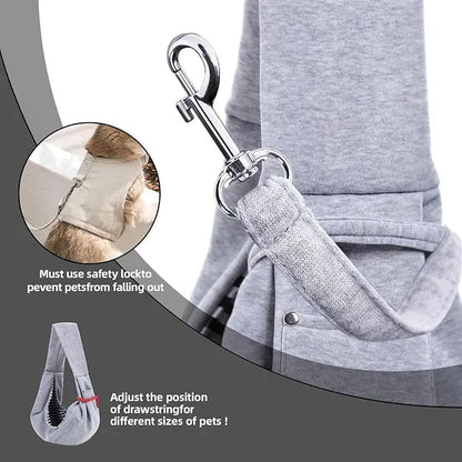 Small & Medium Pet Dog Carrier Sling Cat Bag- Reversible Puppy Carrier Purse with Storage Pocket, Hand-Free Dog Sling Carrier for Carry Small Dogs and Cats, Travel Safety Harness, Dog and Cat Harness Latest for Daily Pet Travel