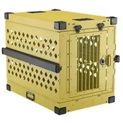Heavy Duty Fully Collapsible Dog Crate Aluminium Alloy Medium and Large Dog Crate Folding Pet Car Crate Camping Travel IATA