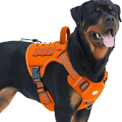 【#Summersale】Auroth Tactical Dog Harness – Universal Harness, Walking Harness & Safety Harnesses for Small to Large Dogs, Durable Reflective, Easy to Control, No Pull Adjustable Pet Harness, Pet Supplies