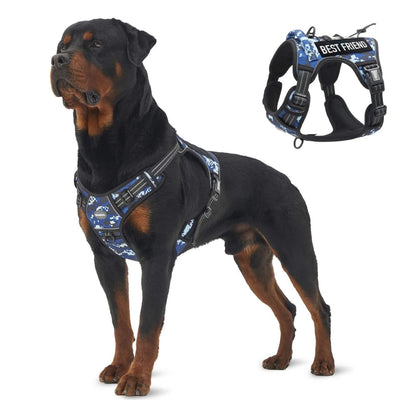 【#Summersale】Auroth Tactical Dog Harness – Universal Harness, Walking Harness & Safety Harnesses for Small to Large Dogs, Durable Reflective, Easy to Control, No Pull Adjustable Pet Harness, Pet Supplies