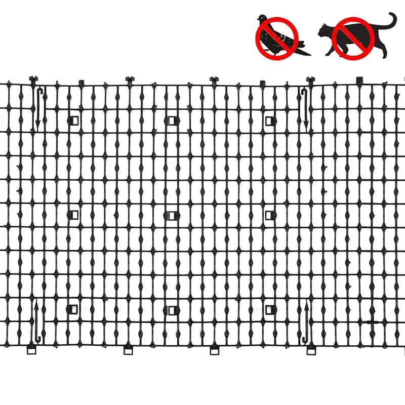7.87Inch Cat Scat Mat with Soft Spikes, Humane Indoor/Outdoor Cat Deterrent Mat for Garden, Countertops & Furniture, 78.7" X 7.87" Plastic Repellent Strip