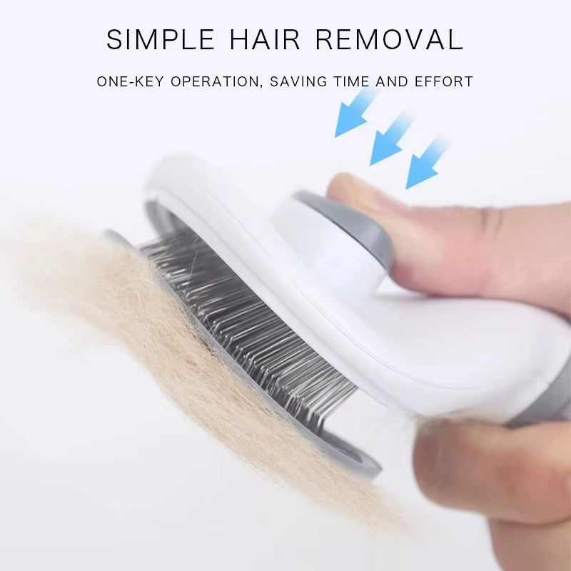  Self Cleaning Pet Hair Remover Brush for Dogs and Cats