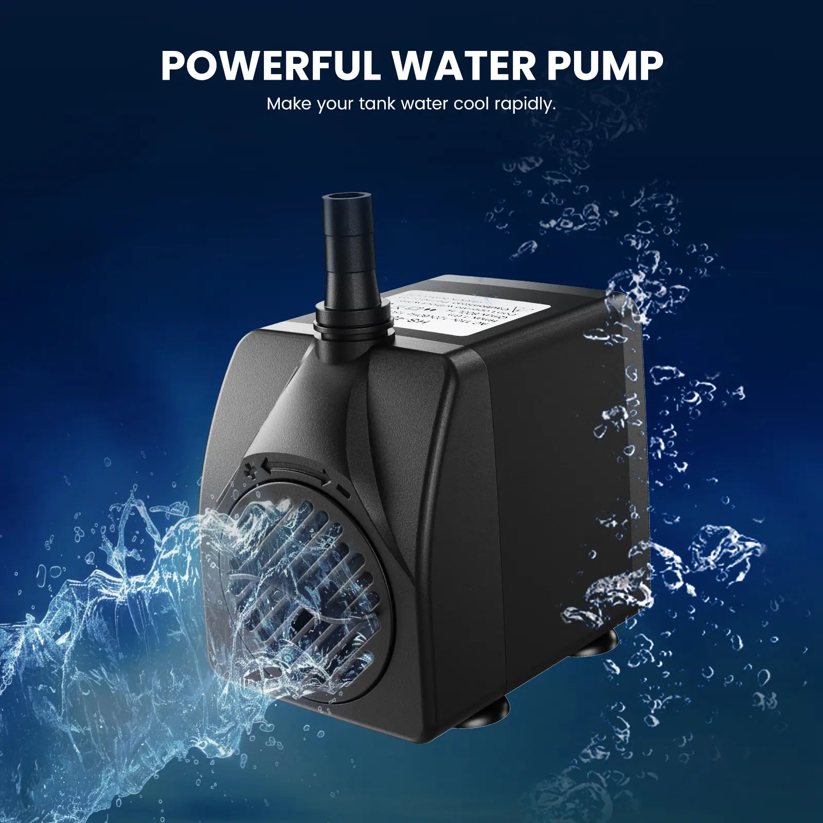 Brearo 1/3HP Aquarium Water Chiller for 75 Gal (300L) Fish Tanks, Quiet Compressor Refrigeration, Automatic Cooling for Hydroponic Systems, Axolotls, Jellyfish, Coral, Crystal Shrimp