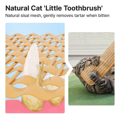Potaroma 2-Pack Natural Sisal Cat Kicking Toys, Cozy Scratching Kicker Pillows, Long-Lasting Interactive Indoor Chew Toys for Stress Reduction & Dental Care