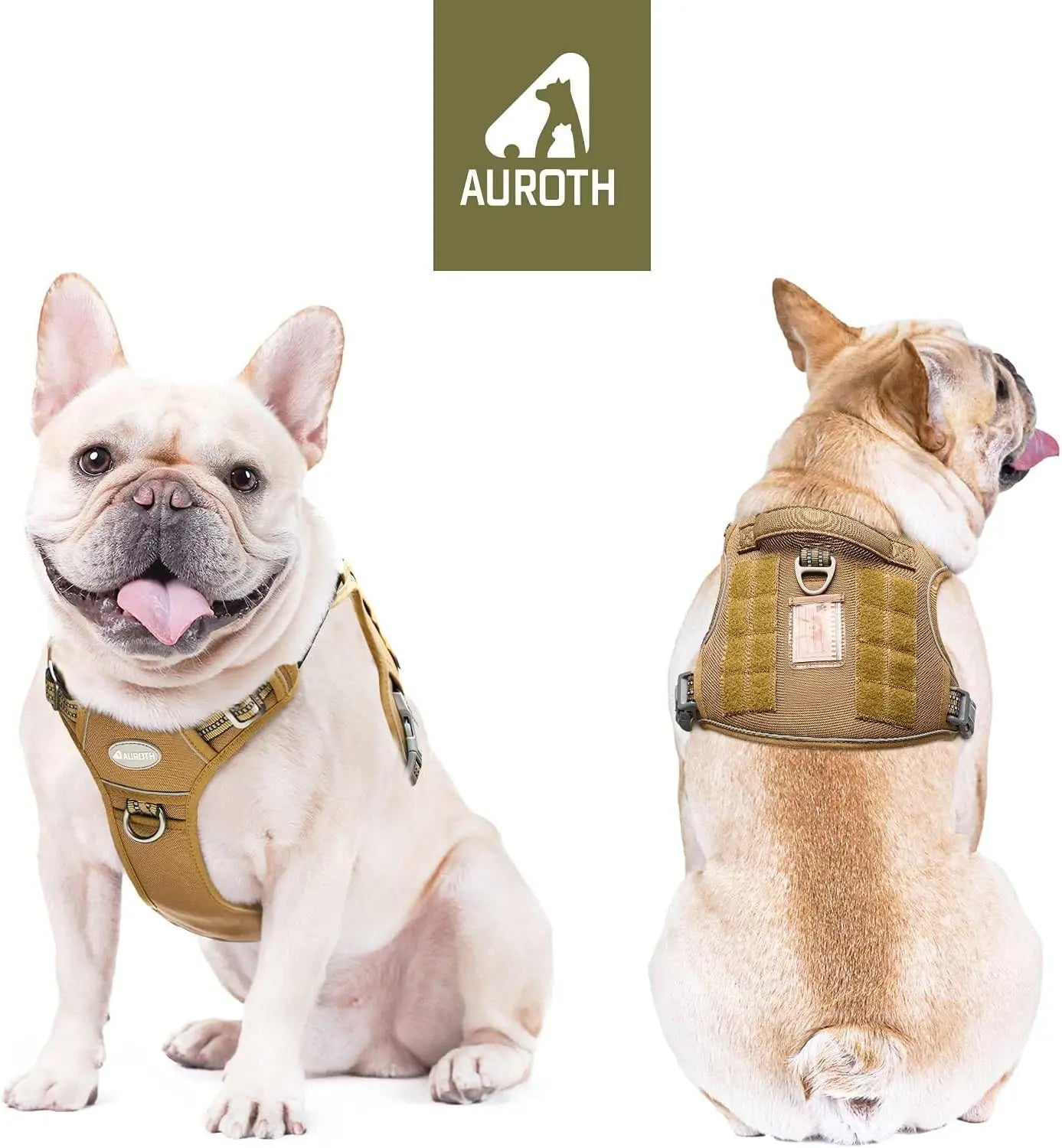 【#Summersale】Auroth Tactical Dog Harness – Universal Harness, Walking Harness & Safety Harnesses for Small to Large Dogs, Durable Reflective, Easy to Control, No Pull Adjustable Pet Harness, Pet Supplies